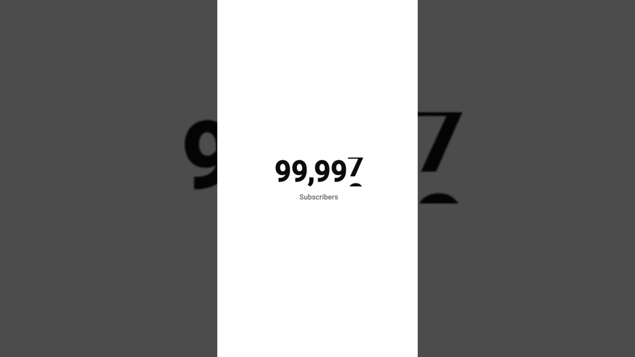 100K Subscribers Count On Live #shorts #bandeya #dreamcometrue