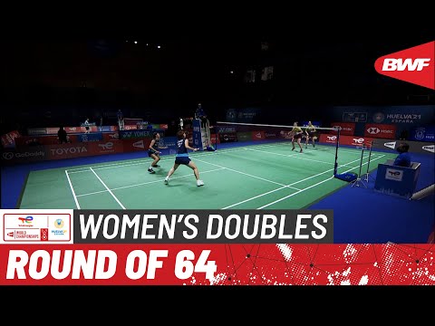 TotalEnergies BWF World Championships 2021 | Hoshi/Matsuda (JPN) vs Prozorova/Rudakova (UKR) | R64