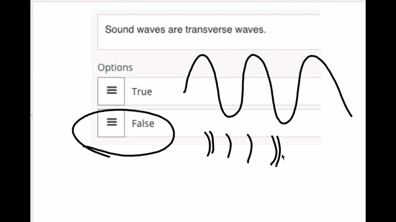 Waves/Sound/Light Quiz Answers