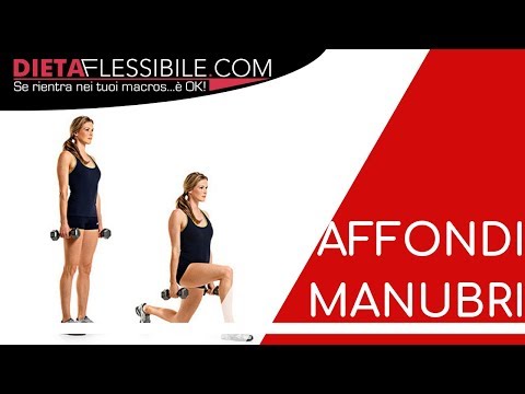 Affondi con manubri