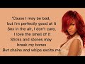 Rihanna S M Lyrics