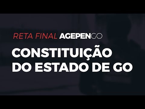 Reta Final AGEPEN-GO | Constituição do Estado de GO com Ismael Noronha