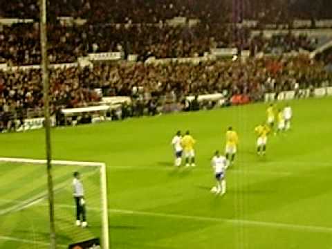 Gol de penalti de Colunga (Real Zaragoza - Espanyol)