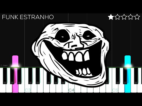 Funk Estranho (Troll Face) | EASY Piano Tutorial