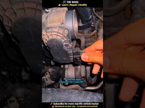 🔧 "Throttle Body Connector Fix – Easy DIY in Minutes!"#throttlebody #diy