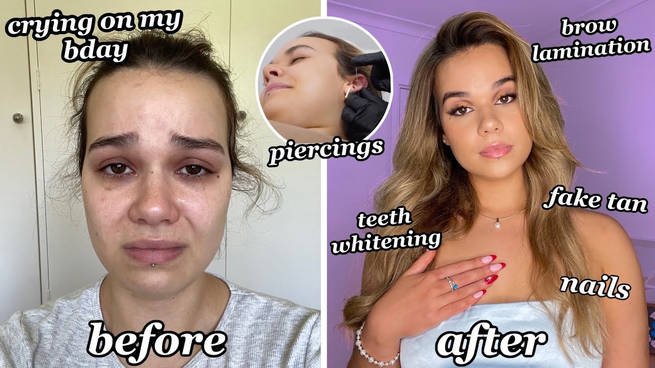 changing my entire appearance in a week *EXTREME GLOW UP TRANSFORMATION* bday edition