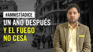 #Amnistíadice un año después y el fuego no cesa #AltoAlFuego #Gaza