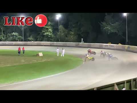 Vechta Langbahn WM Heat 9 Sturz / Crash Romano Hummel Jordan Dubernard