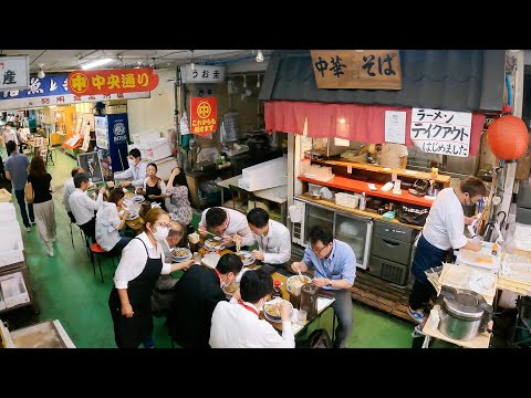 나고야 나카무라구 야나기바시 중앙시장 새벽 라멘 650엔 中華そば 大河 위치공유