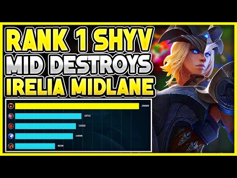 Rank 1 Shyvana Mid Destroys Diamond Irelia Mid (13 kills) | Veralion | League of Legends