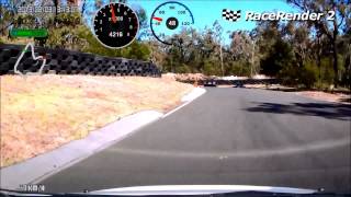 preview picture of video 'Mitsubishi Colt Ralliart at Marulan Run 1'