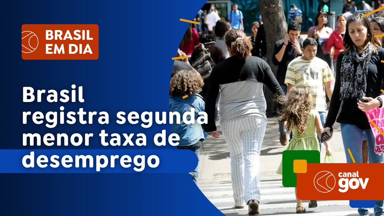 Brasil registra segunda menor taxa de desemprego em 12 anos