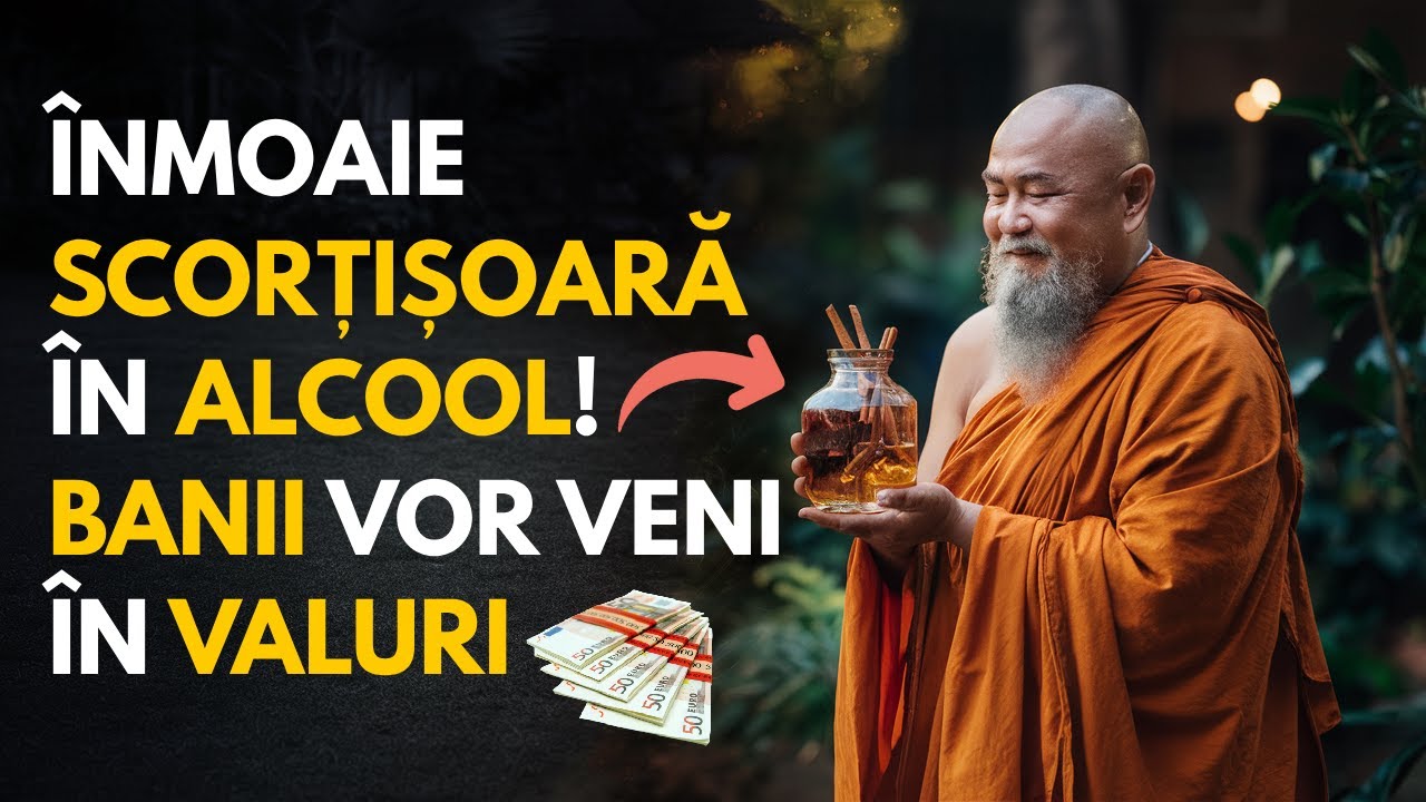 ÎNMOAIE SCORȚIȘOARĂ ÎN ALCOOL și Banii VOR VENI DE PESTE TOT | RITUAL DE MILIONAR | ÎNȚELEPCIUNE ZEN