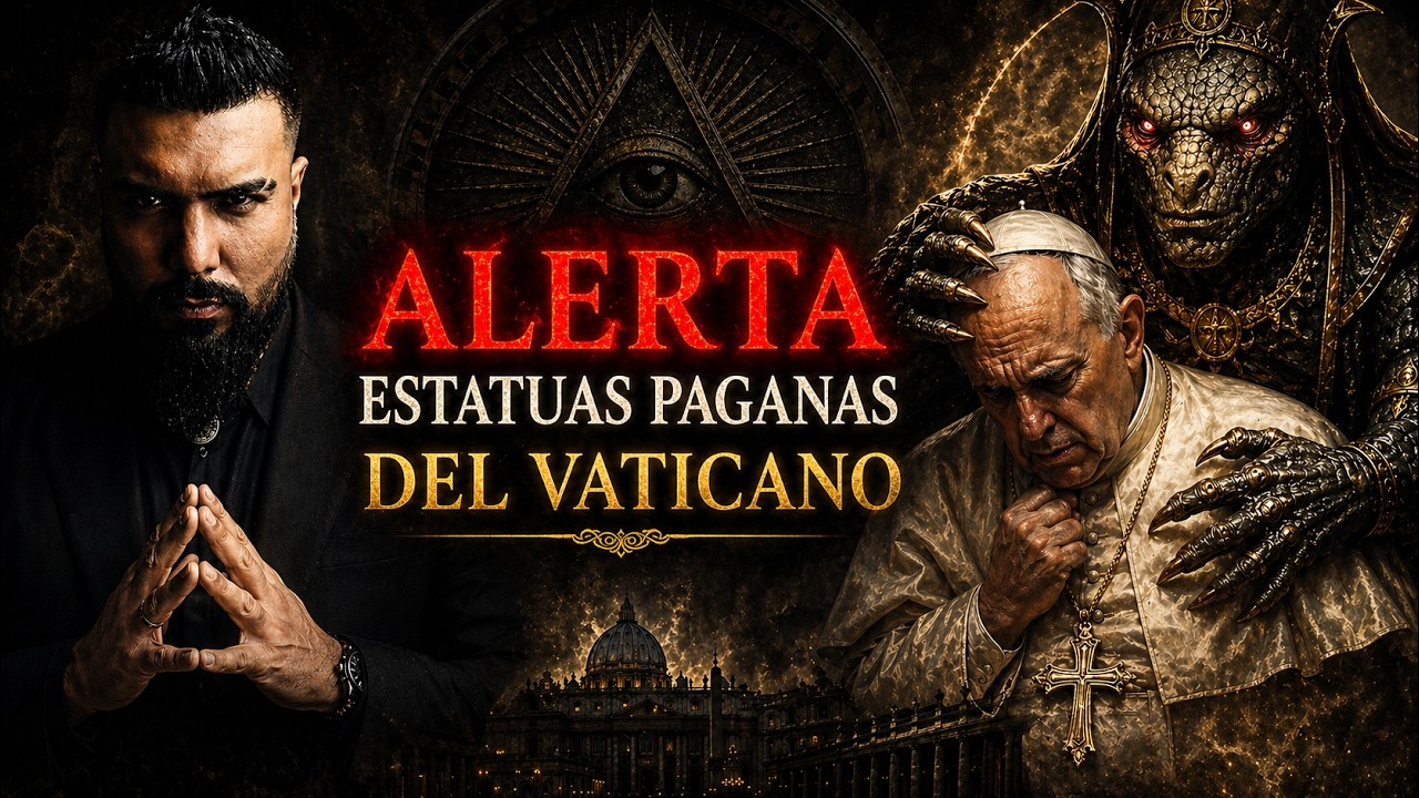 ¡PELIGRO! La Estatua Reptiliana Detrás del Papa y El VATICANO 🔥 ⚔️