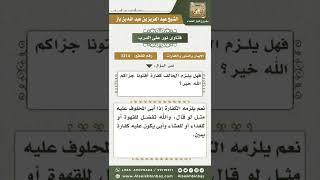 صورة 3214 - حكم من حلف على شخص بفعل شيء ولم يفعله   - نور على الدرب