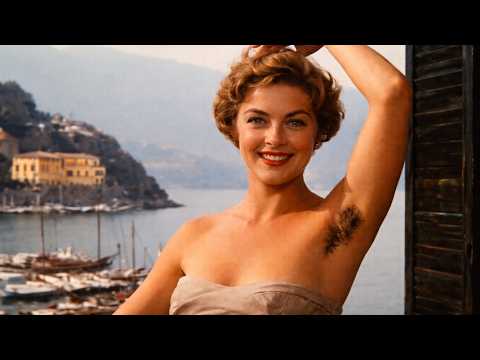 French Riviera Romance & 1960s Cinema – Summer Memories (Natural Cote d'azur Women with Armpit Hair)