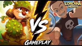 Lorcana - Wildnis Unknown Gameplay - Dale 🟡🟣 play with Sid 🟡🔴