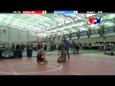 University Nat`ls FS  79 KG / 174 lbs: Anthony Bill vs. Ross Renzi