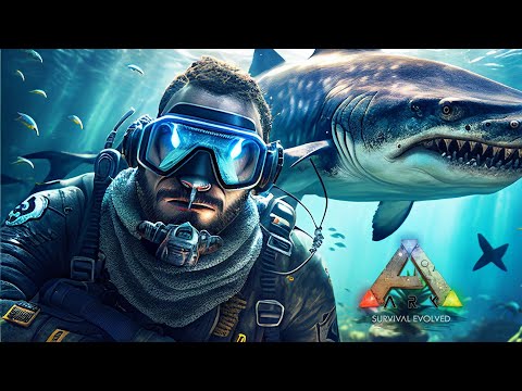 DAY ONE LIVING HIDDEN UNDERWATER IN A RATHOLE SOLO ON ARK OFFICIAL PVP (ARKPOCALYPSE)
