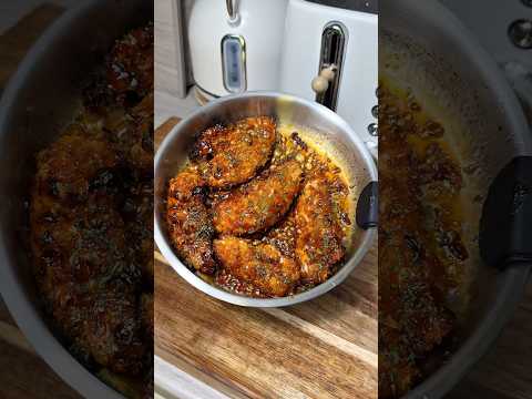 HONEY BBQ GLAZED CHICKEN STRIPS 🍗 #easyrecipe #recipe #highprotein #bbq #chicken #subscribe