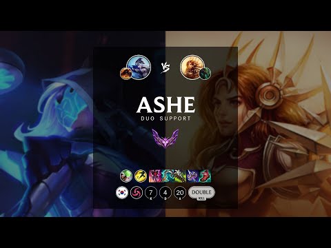 Ashe Support vs Leona - KR Master Patch 12.16