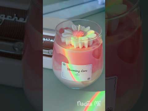 Blooming Love | DIY Water Candle ASMR with Gel & Soy Wax💖✨🕯️