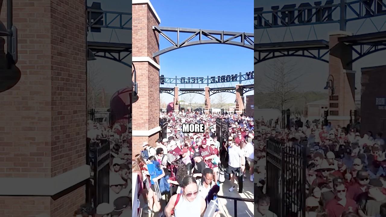 Inside the Largest Stadium in College Baseball… (Mississippi State) #mississippistate #sports