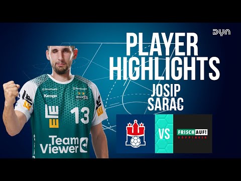 Effektivität pur! 😎 Josip Sarac Highlights vs. HSVH Hamburg I DAIKIN HBL I Dyn Handball