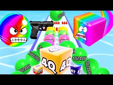 2048 | Jelly Run 2048 4Q | Ball Run 2048 vs Ball Run 2048 Infinity Mode #ballgamezone