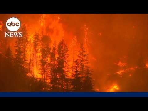 Nearly 100 major wildfires burning in US