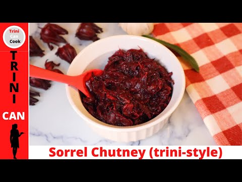A delicious spicy SORREL CHUTNEY🇹🇹 (trini-style)