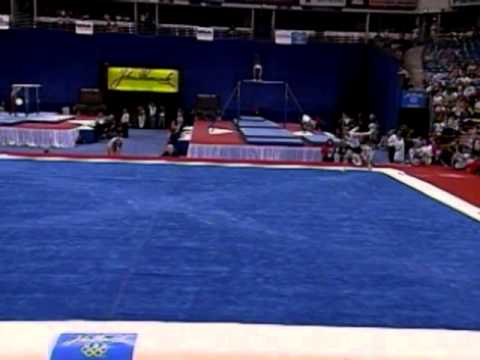 Guard Young - Floor Exercise - 1999 U.S Gymnastics Championships - Men