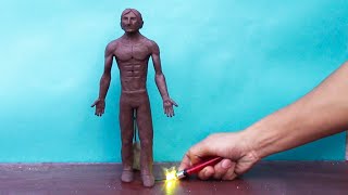 Exploding Sculpture went wrong!🔥🔥  The Art Of Destruction!