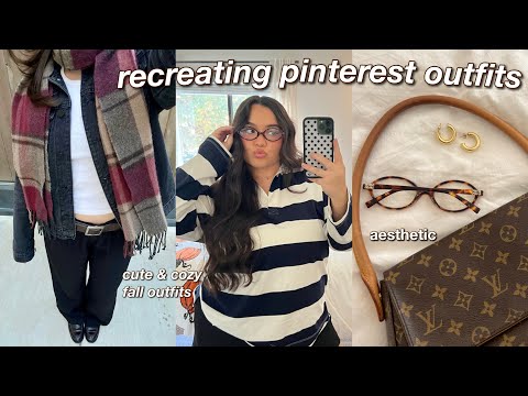 RECREATING PINTEREST OUTFITS FOR FALL🍁🧥🍂