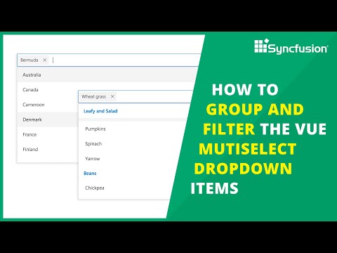 How to Group and Filter the Vue MultiSelect Dropdown Items
