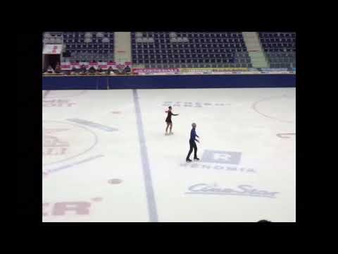 Závěrečné vystoupení Vera Hroudova a Jan Lukes Ještědská brusle 2019