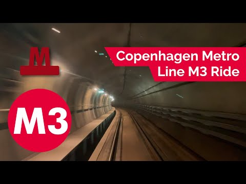 Copenhagen Metro Line M3 (Cityringen) Full Loop Ride