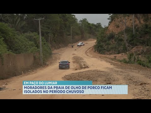 Falta de pavimentação causa prejuízos aos moradores na praia Olho de Porco, em Paço do Lumiar.