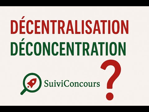 What is decentralization and deconcentration? EPCI, new municipality, community municipality