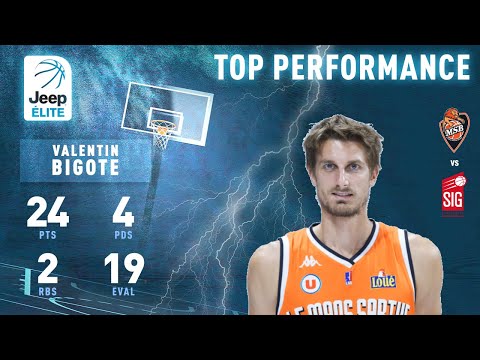 Valentin Bigote (24 points) Highlights vs. Strasbourg