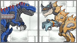 Dino Robot Desert T-Rex + T-Rex Attack - Full Game Play 1080 HD