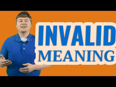 Invalid | Meaning of invalid