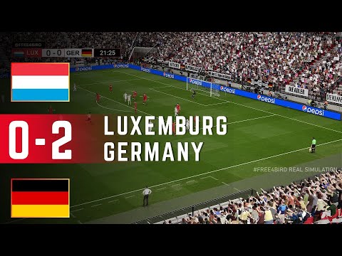Luxemburg 0 gegen 2 Deutschland  | UEFA WM-Qualifikation 2025 | Simulation