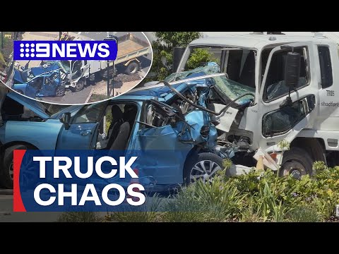 Two toddlers among several people fighting for life after major crash | 9 News Australia