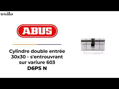 Cylindre double - anti-casse - s'entrouvrant - sur numéro 603 - D6PSN ABUS