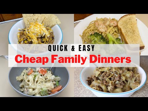 Cheap Family Dinners || Feeding your family for $10 or less || 20 minute EXTREME BUDGET MEALS