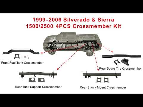 Elitewill Rear Fuel Tank Support Crossmember For 1999-2006 Chevy Silverado&GMC Sierra 1500 2500 3500