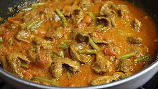 Chicken Gizzards in tomato curry sauce | Chicken Gizzard recipe