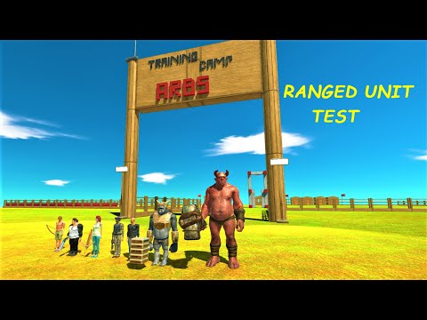 RANGED UNITS TEST animal revolt battle simulator TRAINING CAMP
