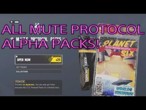 OPENING ALL NEW MUTE PROTOCOL PACKS! - Rainbow Six Siege